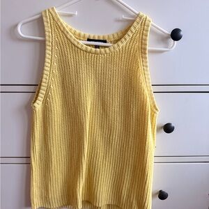 525 America Sunny Yellow Knit Tank Top